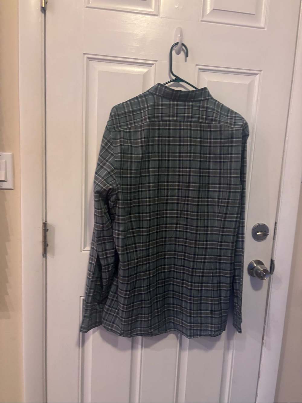 John Varvatos Men’s XL Gray/Blue Button Down Shirt 100% Cotton Long Sleeve - Picture 5 of 8